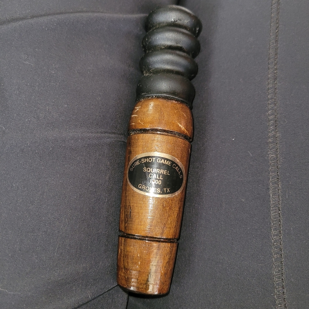 Sure Shot Game Calls Squirrel Call 1400 Vintage made in Groves TX